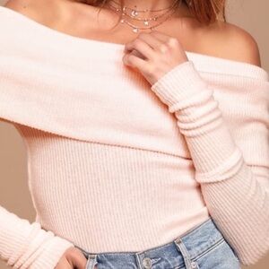 NWT We The Free Snowbunny Long Sleeve Off The Shoulder Top